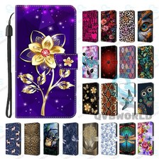 Capa de couro flip estampada para Samsung Galaxy S9 S8 S7 S6 Edge + capa carteira, usado comprar usado  Enviando para Brazil