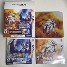 Pokemon Sun Moon pacote duplo duplo. Jogos lacrados! (Livro de aço) Nintendo 3DS. comprar usado  Enviando para Brazil