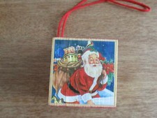 Handcrafted santa wooden for sale  Huggins