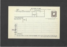 Papelaria postal GB 1913 KGV 9d marrom escuro formato telégrafo interior tamanho b TP20aa comprar usado  Enviando para Brazil