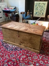 Antique plywood trunk for sale  CLECKHEATON
