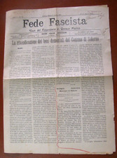 Fede fascista voce usato  Reggio Calabria