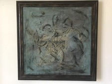 Tableau abstrait 120x120cm d'occasion  Veneux-les-Sablons
