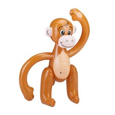 Używany, Balon foliowy małpa dmuchana dżungla safari karnawał kinderbal do basenu 58cm na sprzedaż  Wysyłka do Poland