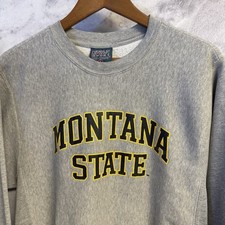 Moletom Vintage Montana State Masculino Pequeno Cinza Gola Redonda MV Sport Pro Weave comprar usado  Enviando para Brazil