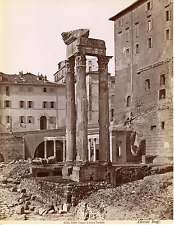 Brogi. Italie, Roma, Tempio di Giove Tonante  Vintage albumen print  Tirage al comprar usado  Enviando para Brazil