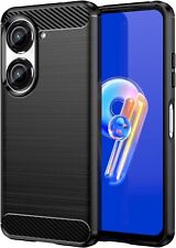 COVER CARBON PER ASUS ZENFONE 9 CUSTODIA NERA OPACA IN TPU MORBIDA ANTIURTO comprar usado  Enviando para Brazil
