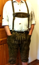 Distler trachtenlederhose trä gebraucht kaufen  Langensendelbach