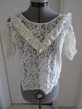 Blouse écrue dentelle d'occasion  Nice-