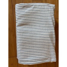 Capa de edredom Pottery Barn dupla listra branca azul linho algodão fazenda costa comprar usado  Enviando para Brazil