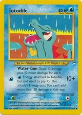 Tarjeta Pokémon Totodile 85/105 Neo Destiny Vintage 2002 segunda mano  Embacar hacia Mexico