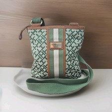 Bolsa tiracolo Tommy Hilfiger verde assinatura logotipo bolsa pequena comprar usado  Enviando para Brazil