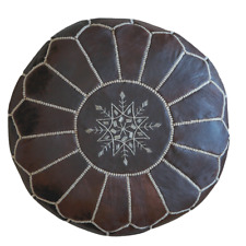 Moroccan leather pouf for sale  Princeton