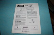 Pioneer 449 manual gebraucht kaufen  Oelsnitz
