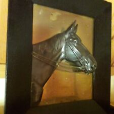 Metaloplastyka obraz głowy konia z 1942 z Breslau (  Wrocław ). Wymiary 40 x 34  na sprzedaż  PL