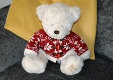 Harrods white teddy for sale  AYLESBURY