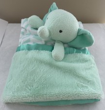 Cobertor de segurança Cloud Island verde branco elefante Lovey comprar usado  Enviando para Brazil