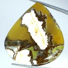 Usado, Cabochão de pera jaspe porcelana 100% natural 53,50 ct 33X37X6 mm comprar usado  Enviando para Brazil