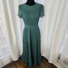 Maxi Vestido Boden Detalle Borde Profundo Verde Bosque EE. UU. 2 Mujeres Primavera Fotos Boho segunda mano  Embacar hacia Mexico