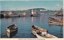 Postcard scarborough harbour for sale  YORK