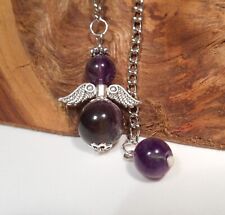 Amethyst gemstone angel for sale  UK
