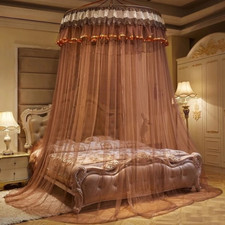 Usado, Cama infantil mosquiteiro cortina roupa de cama romântica bebê menina cúpula redonda tenda algodão comprar usado  Enviando para Brazil