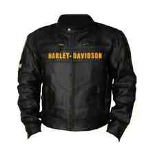 Jaqueta de couro masculina Harley Davidson motocicleta vintage motociclista desgastada real comprar usado  Enviando para Brazil