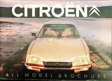 Citroen range brochure for sale  BIGGLESWADE