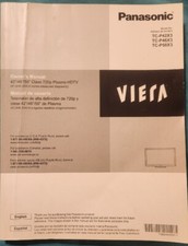 Panasonic viera user for sale  Scottsville
