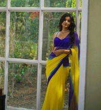 Georgette silk saree for sale  SOUTHALL