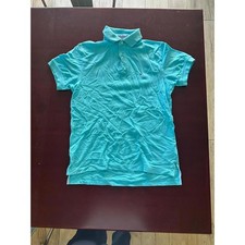 Camisa polo masculina azul Tommy Hilfiger – ajuste clássico manga curta algodão comprar usado  Enviando para Brazil