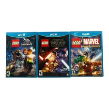 Lote de jogos para Wii U (3) LEGO Jurassic World, Force Awakens, Marvel Super Heroes comprar usado Lote de jogos para Wii U (3) LEGO Jurassic World, Force Awakens, Marvel Super Heroes comprar usado  Enviando para Brazil
