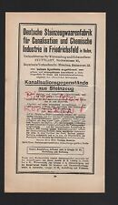 Friedrichsfeld werbung 1911 gebraucht kaufen  Leipzig