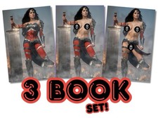 CONJUNTO DUPLA FACE MULHER MARAVILHA ABSOLUTA - LD 100 com certificado de autenticidade DEVIANT Nation livro de arte comprar usado  Enviando para Brazil