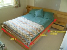 Ikea double bed for sale  HIGH PEAK