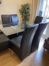 Designer glass dining for sale  CROYDON