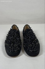 Sapato slip on Christian Louboutin masculino preto autenticado cravado tamanho 43 comprar usado  Enviando para Brazil