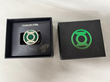 Usado, Anel masculino de aço inoxidável DC COMIC 316L 70 verde lanterna fundo verde tamanho 10 comprar usado  Enviando para Brazil