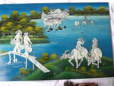 Tableau bois laqué d'occasion  Saint-Marcellin
