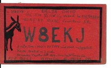QSL 1932 Delta Oh Radio Karte, usado comprar usado  Enviando para Brazil