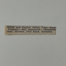 Mcnees irish gordon for sale  Hinckley