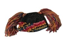 Boné de malha Fantastic Peruvian Connection rabo de cavalo multicolorido festival alpaca , usado comprar usado  Enviando para Brazil