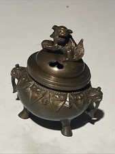 Queimador de incenso vintage japonês latão Takaoka City tamanho mini estoque não usado 370g comprar usado  Enviando para Brazil