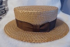 Vintage straw boater for sale  East Meadow