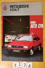 MITSUBISHI COLT 1500 GT 3 & 5 PORTES, 1600 GTI TURBO Prospectus Fr 16 pages 1986 comprar usado  Enviando para Brazil