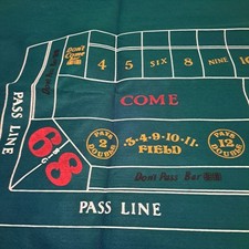 Blackjack craps felt for sale  Roseville