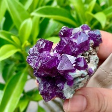 Usado, Cubo roxo transparente raro 70 g fluorita cristal mineral amostra/China comprar usado  Enviando para Brazil