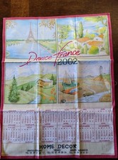 Torchon calendrier 2002 d'occasion  Dangé-Saint-Romain