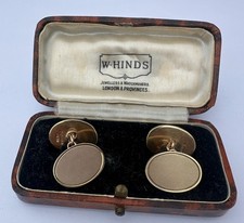gold cufflinks for sale  WIMBORNE
