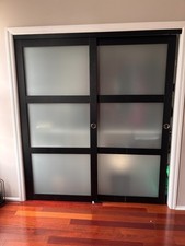 wardrobe sliding wooden doors for sale  Monroe Township